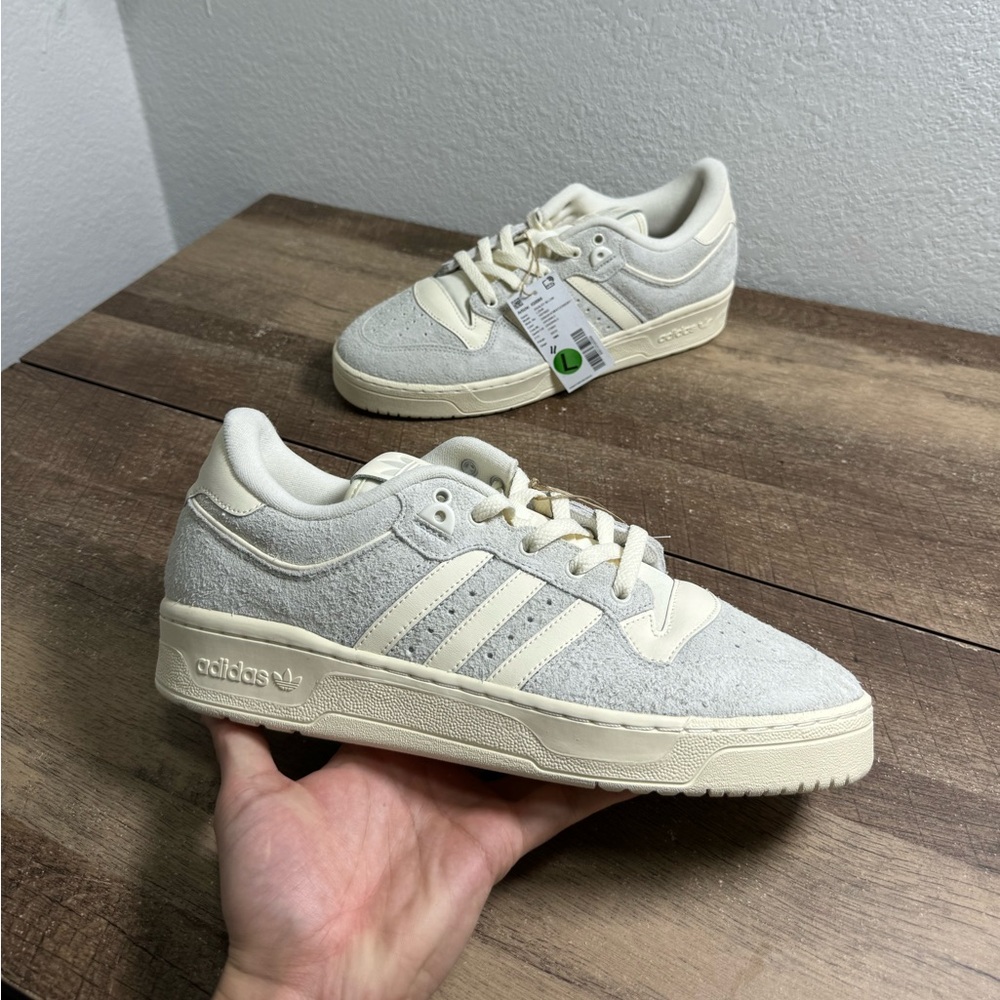 SAMPLE Adidas Rivalry‎ 86 Low Orbit Grey Cream Size 11 NEW Sneakerz Shoes